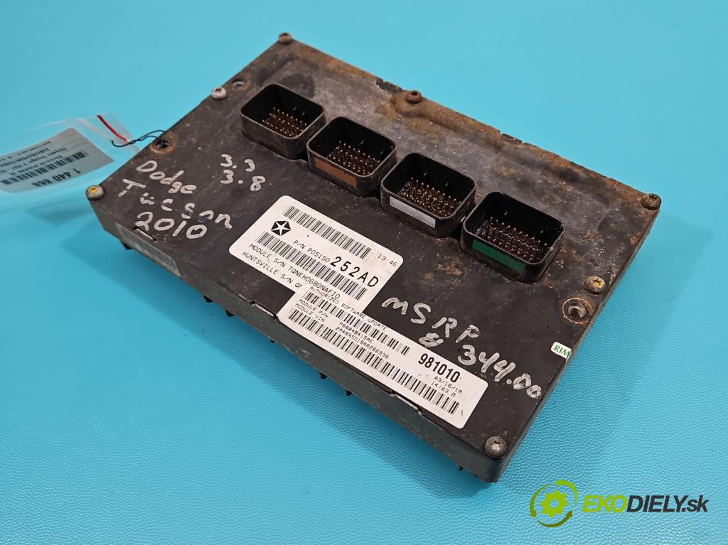 Chrysler Voyager V 2007-2016 3.8 V6 215KM automatic 158 kW 3778 cm3 5- riadiaca jednotka motora P05150252AD
