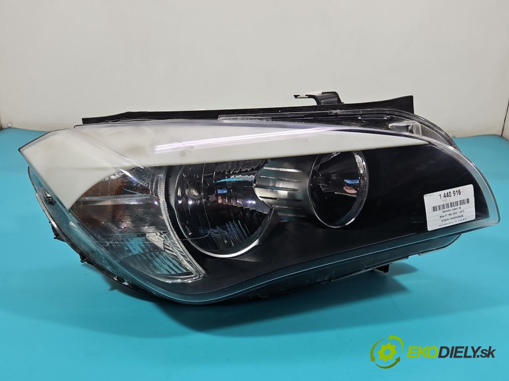 Bmw X1 E84 2009-2015 2.0d 143 HP manual 105 kW 1995 cm3 5- Reflektor: pravý 2990002 (Svetlo predné pravé)