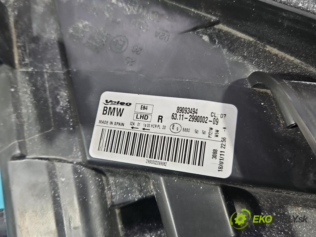 Bmw X1 E84 2009-2015 2.0d 143 HP manual 105 kW 1995 cm3 5- Reflektor: pravý 2990002 (Svetlo predné pravé)