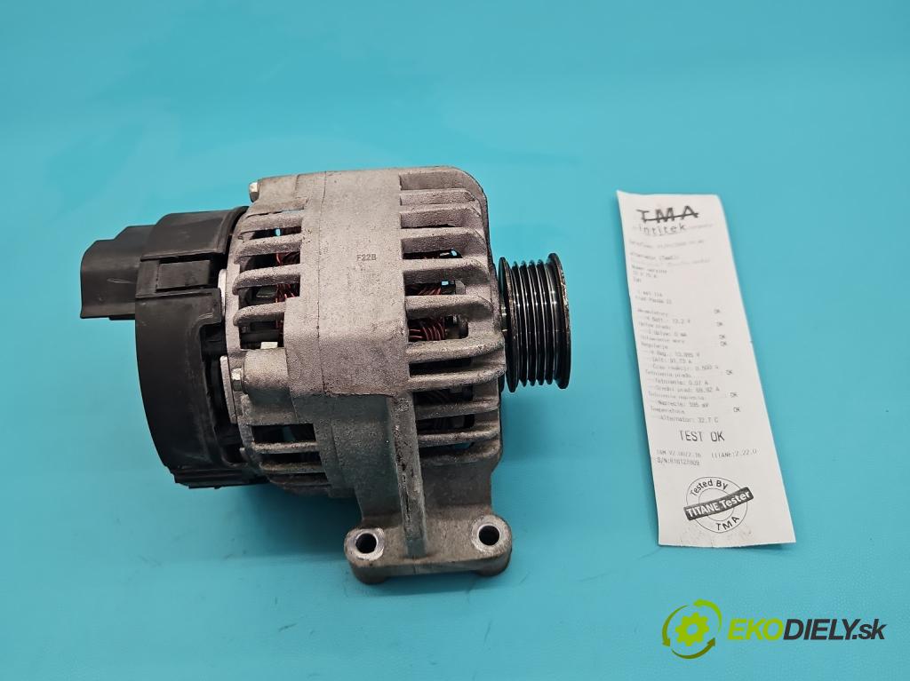 Fiat Panda II 2003-2012 1.2 60 HP manual 44 kW 1242 cm3 5- Alternator  (Alternátor)