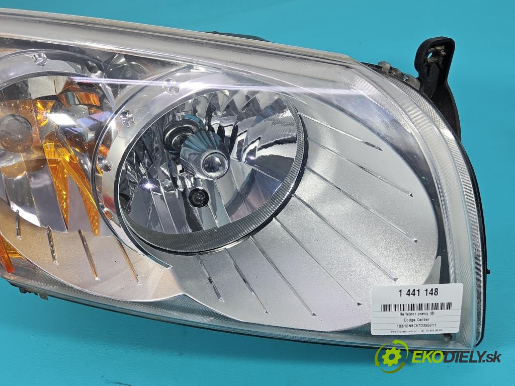Dodge Caliber 1.8 16V 150 HP manual 110 kW 1798 cm3 5- Reflektor: pravý  (Svetlo predné pravé)