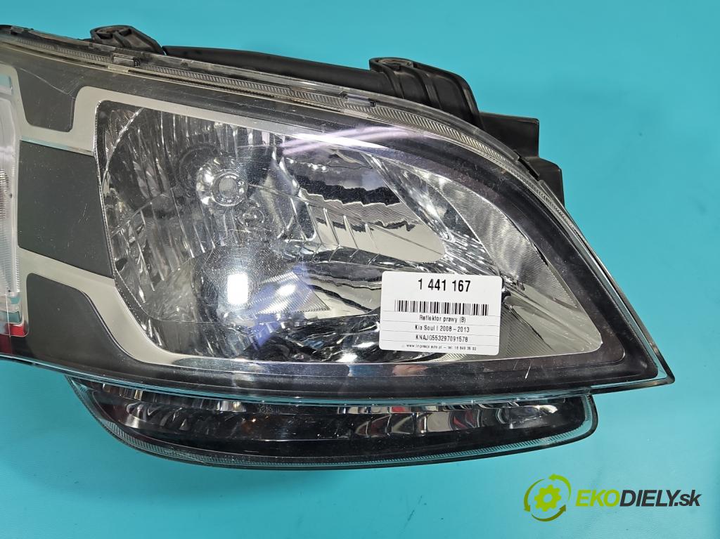 Kia Soul I 2008-2013 1.6 crdi 128 HP manual 94 kW 1582 cm3 5- Reflektor: pravý 92102-2KXXX (Svetlo predné pravé)
