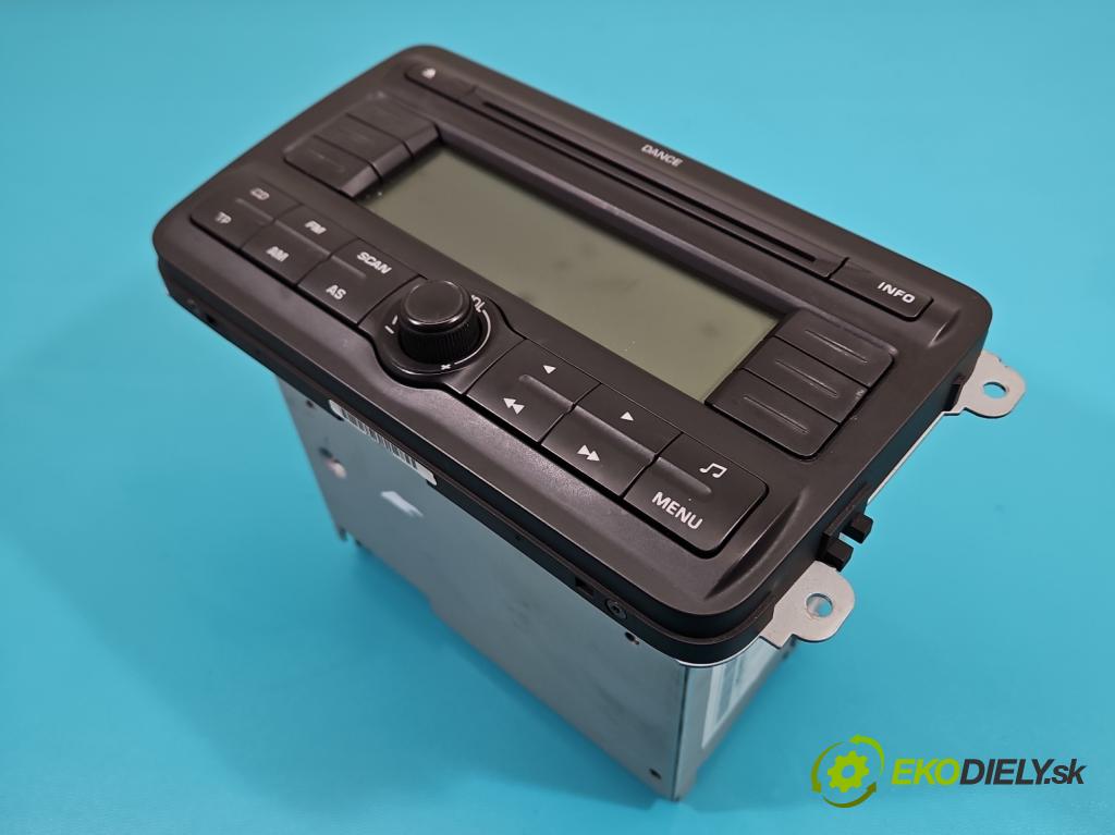 Skoda Fabia II 2007-2014 1.2 6V 60 HP manual 44 kW 1198 cm3 5- Radio originál 5J0035161