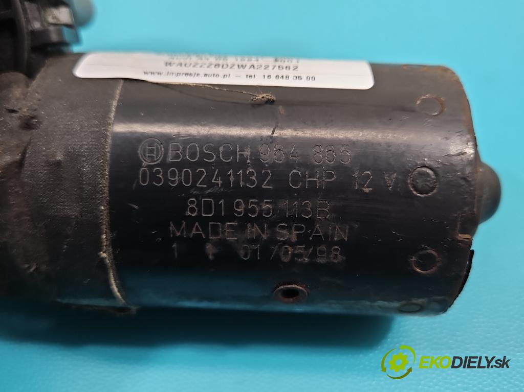 Audi A4 B5 1994-2001 1.8 T 150 hp manual 110 kW 1781 cm3 4- motor stěračů přední 8D1955113B