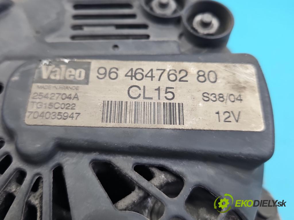 Citroen C2 1.4 hdi 68 HP automatic 50 kW 1398 cm3 3- Alternator 9646476280 (Alternátor)