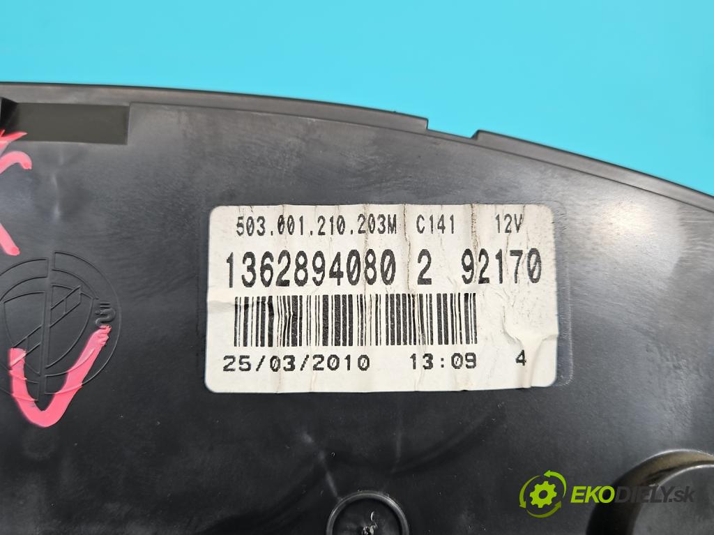 Fiat Ducato III 2006-2014 2.3 jtd 120 HP manual 88 kW 2287 cm3 5- prístrojovka/ budíky 1362894080 (Prístrojová doska, displej)