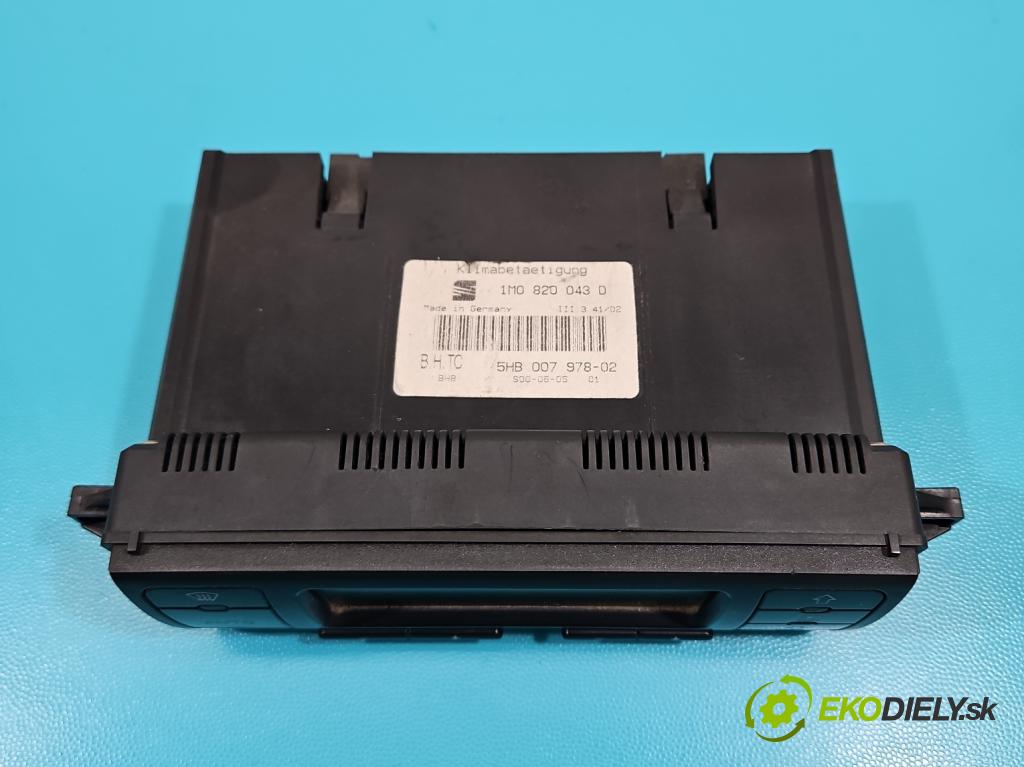 Seat Toledo II 1998-2004 1.9 tdi 110 HP manual 81 kW 1896 cm3 4- panel kúrenia 1M0820043D