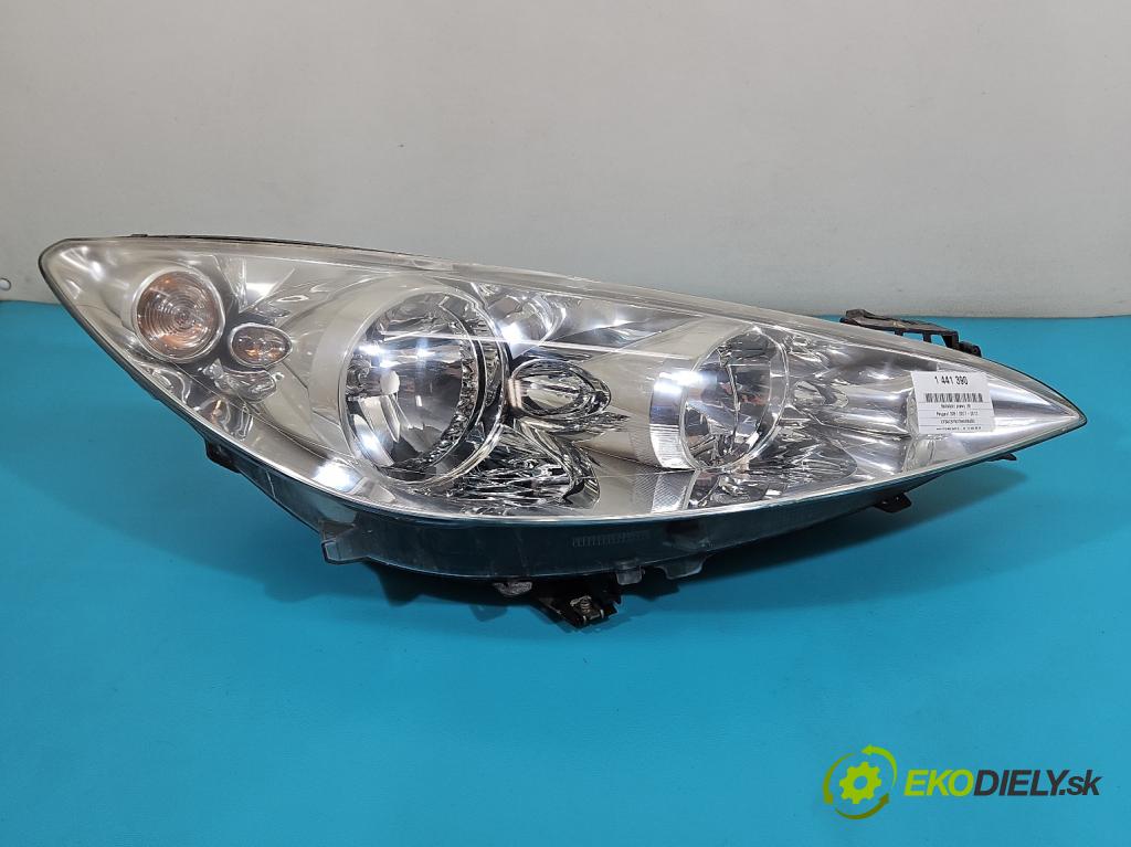 Peugeot 308 I 2007-2013 1.6 16V 120 HP manual 88 kW 1598 cm3 5- Reflektor: pravý 9656162480 (Svetlo predné pravé)