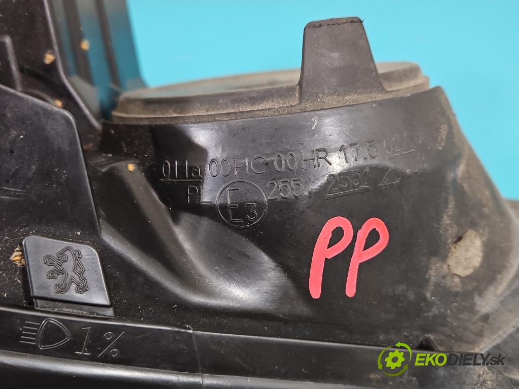 Peugeot 308 I 2007-2013 1.6 16V 120 HP manual 88 kW 1598 cm3 5- Reflektor: pravý 9656162480 (Svetlo predné pravé)