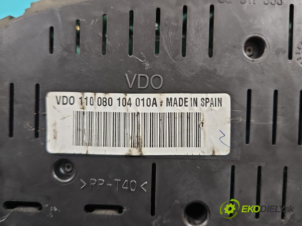 Seat Ibiza III 6L 2002-2008 1.9 sdi 64 HP manual 47 kW 1896 cm3 5- prístrojovka/ budíky W06L0920801A (Prístrojová doska, displej)