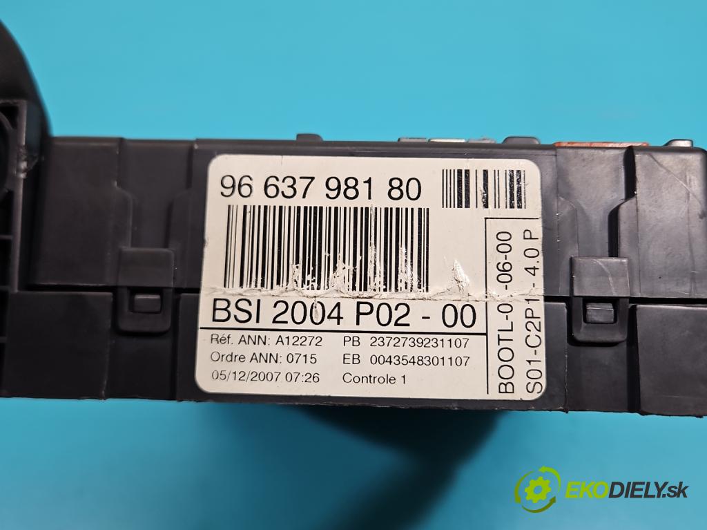 Peugeot 308 I 2007-2013 1.6 16V 120 HP manual 88 kW 1598 cm3 5- riadiaca jednotka motora 9664738680