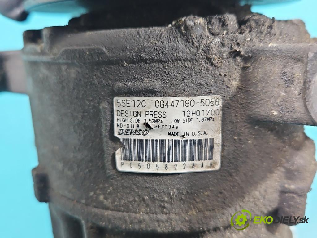 Dodge Caliber 1.8 16V 150 HP manual 110 kW 1798 cm3 5- Kompresor: klimatizácie CG447190-5056 (Kompresor klimatizácie)