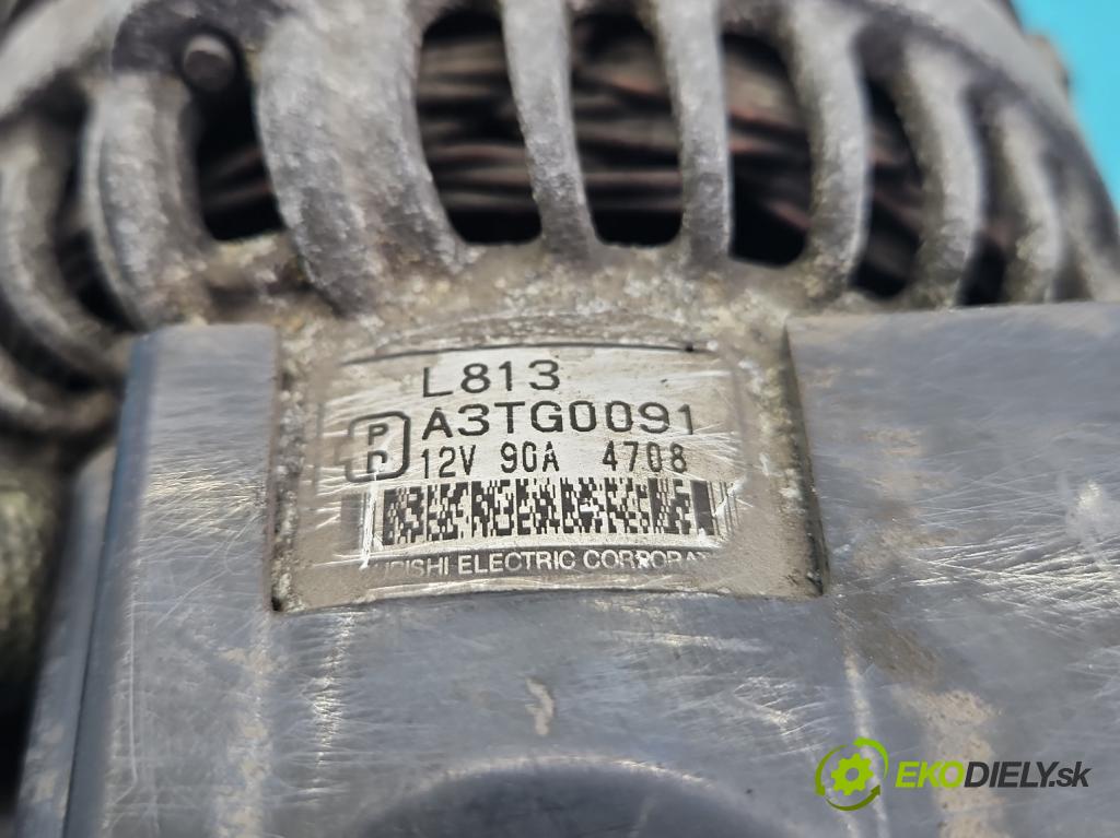 Mazda 6 I GG 2002-2007 2.0 16V 141 HP manual 104 kW 1999 cm3 5- Alternator A3TG0091 (Alternátor)
