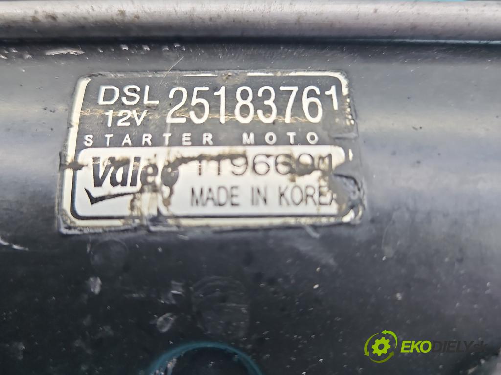 Opel Antara 2006-2015 2.2 cdti 184hp automatic 135 kW 2231 cm3 5- štartér 25183761 (Štartér)