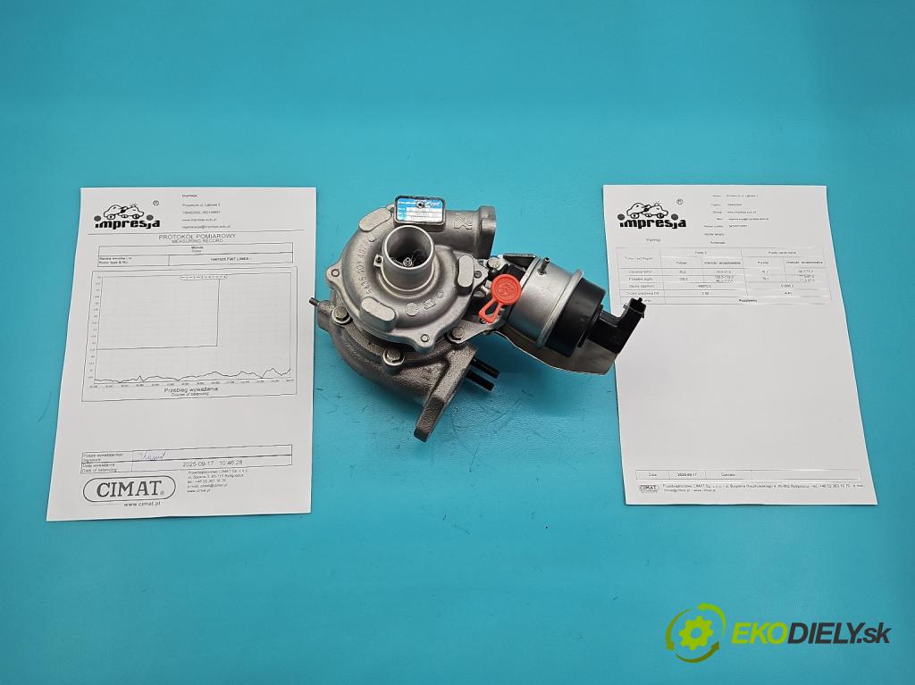 Fiat Linea 1.3 jtd 95 hp manual 70 kW 1251 cm3 4- Turbodmychadlo repasováno 54359710027