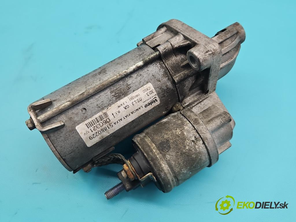 Fiat Linea 1.3 jtd 95 HP manual 70 kW 1251 cm3 4- štartér D6G321 (Štartér)