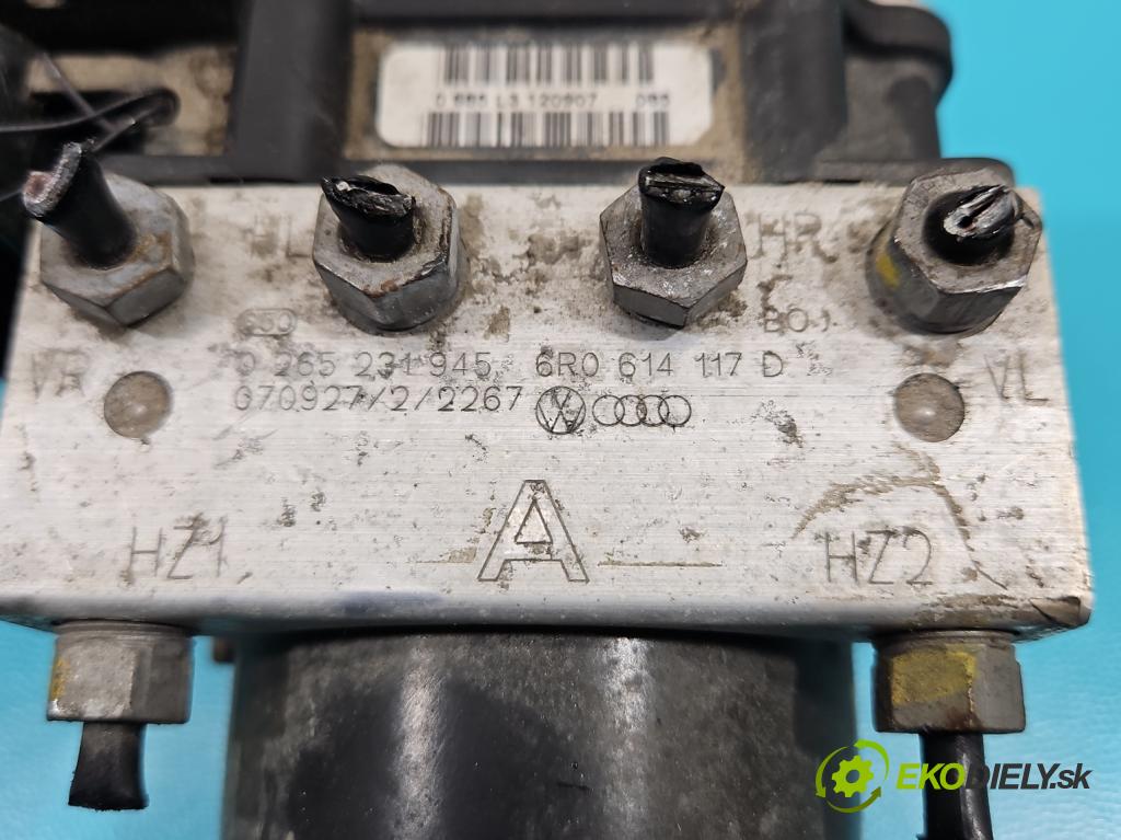 Skoda Fabia II 2007-2014 1.2 6V 60 HP manual 44 kW 1198 cm3 5- čerpadlo abs 0265231945 (Pumpa ABS)