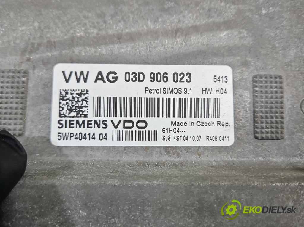 Skoda Fabia II 2007-2014 1.2 6V 60 HP manual 44 kW 1198 cm3 5- riadiaca jednotka motora 03D906023