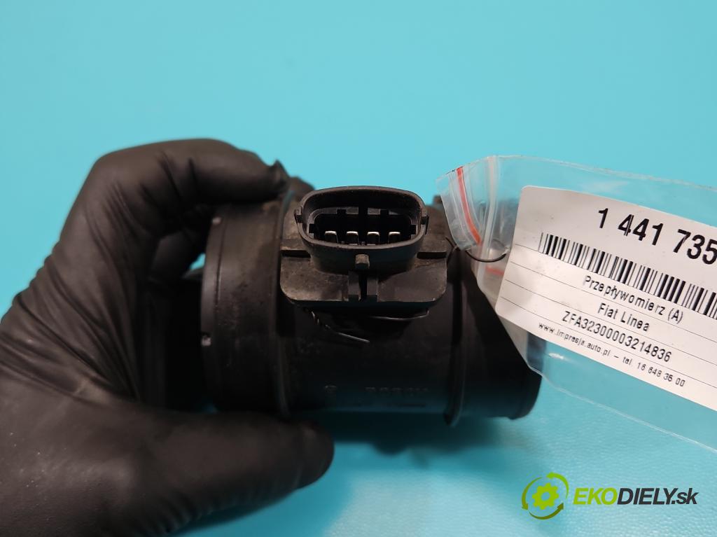 Fiat Linea 1.3 jtd 95 HP manual 70 kW 1251 cm3 4- průtokoměr: 0281006054 (Váha vzduchu)