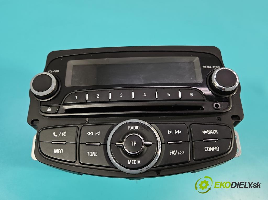 Opel Corsa E 2014-2019 1.4 16V 90 HP manual 66 kW 1398 cm3 5- Radio originál 39068067