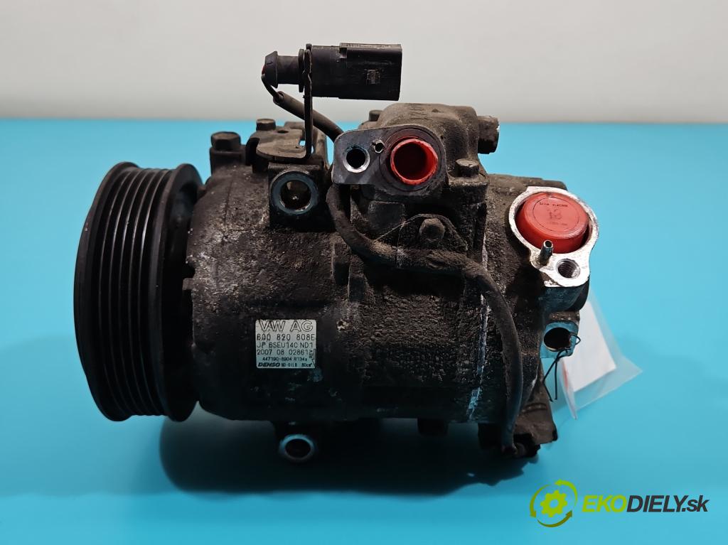 Skoda Fabia II 2007-2014 1.2 6V 60 HP manual 44 kW 1198 cm3 5- Kompresor: klimatizácie 6Q0820808E (Kompresor klimatizácie)