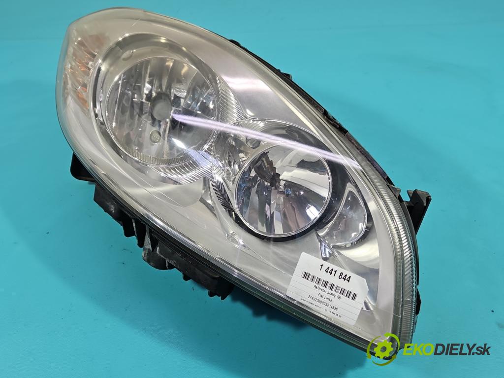 Fiat Linea 1.3 jtd 95 HP manual 70 kW 1251 cm3 4- Reflektor: pravý  (Svetlo predné pravé)