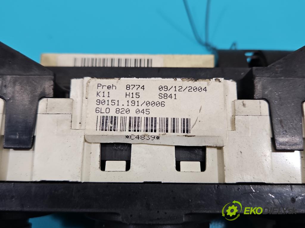 Seat Ibiza III 6L 2002-2008 1.9 sdi 64 HP manual 47 kW 1896 cm3 5- panel kúrenia 6L0820045