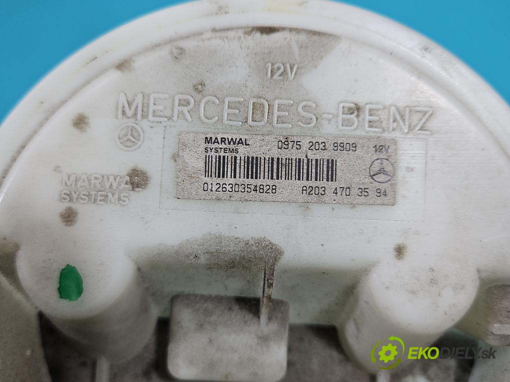 Mercedes C W203 2000-2007 2.0 kompressor 163 hp manual 120 kW 1998 cm3 4- čerpadlo paliva 09752039901