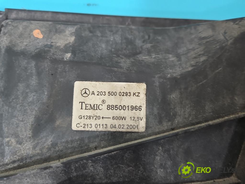 Mercedes C W203 2000-2007 2.0 kompressor 163 HP manual 120 kW 1998 cm3 4- Ventilátor chladiča A2035000293