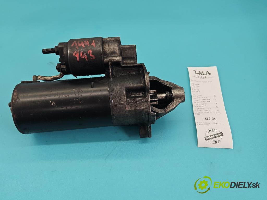 Audi A4 B5 1994-2001 1.9 tdi 90 HP manual 66 kW 1896 cm3 4- štartér  (Štartér)
