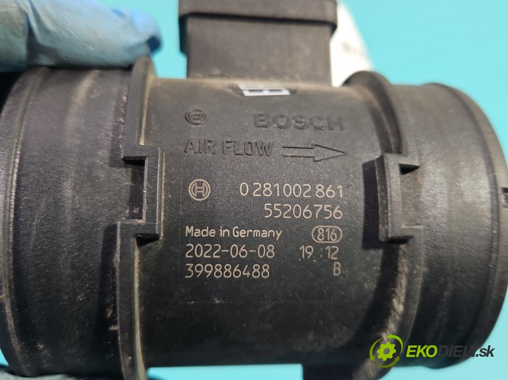 Alfa romeo 159 1.9 jtd 150 HP manual 110 kW 1900 cm3 4- průtokoměr: 0281002861 (Váha vzduchu)