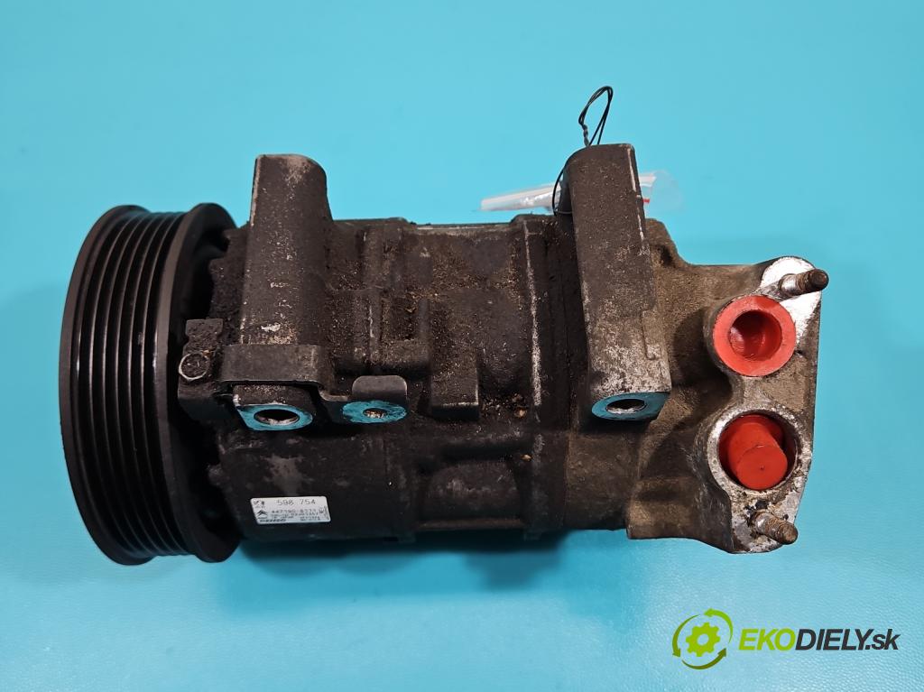 Peugeot 308 I 2007-2013 1.6 16V 120 HP manual 88 kW 1598 cm3 5- Kompresor: klimatizácie 598754 (Kompresor klimatizácie)