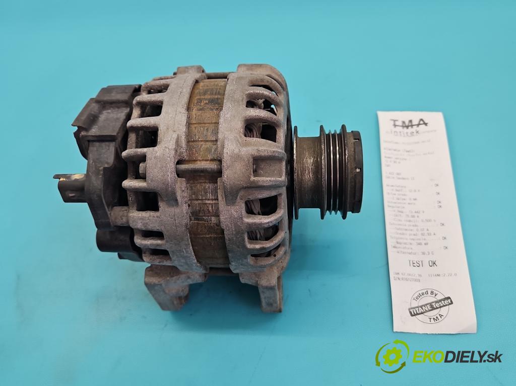 Dacia Sandero II 2012-2020 1.1 16V 75 HP manual 55 kW 1149 cm3 5- Alternator 231008386R (Alternátor)