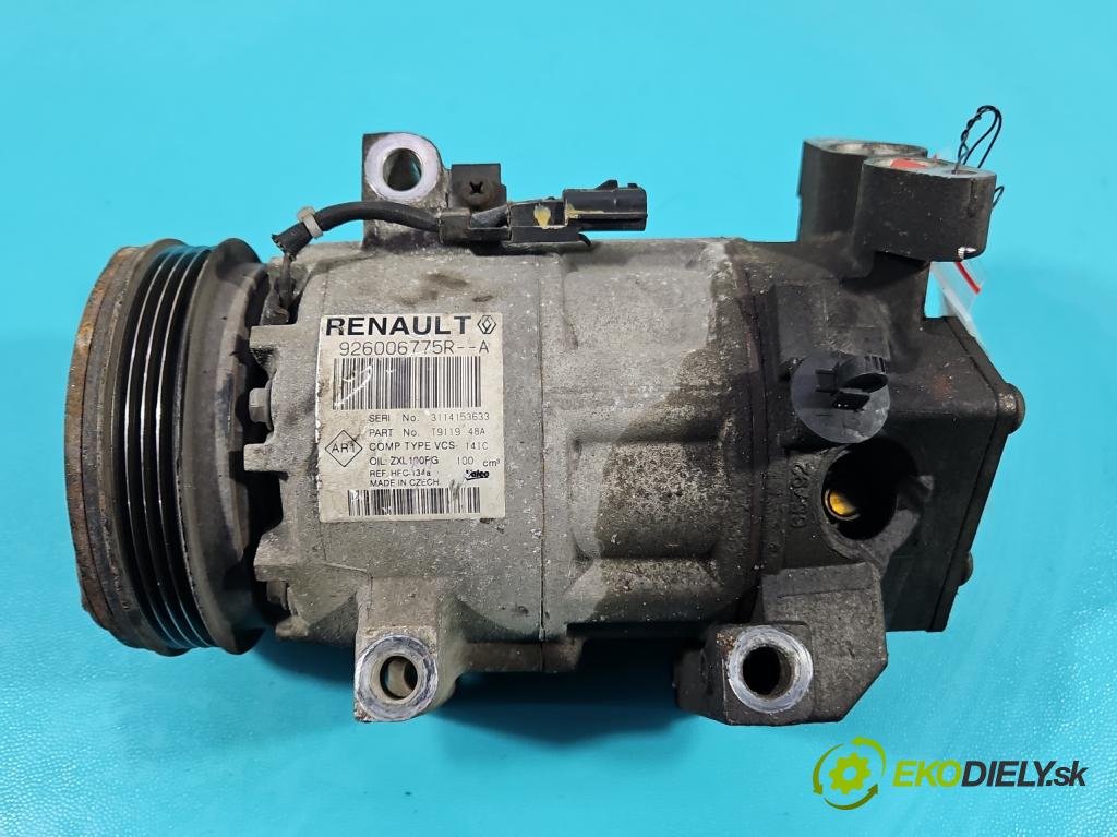 Dacia Sandero II 2012-2020 1.1 16V 75 HP manual 55 kW 1149 cm3 5- Kompresor: klimatizácie 926006775R-A (Kompresor klimatizácie)