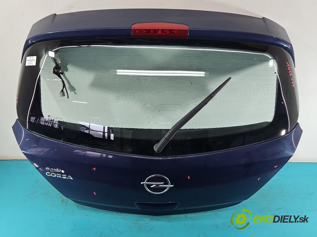 Opel Corsa D 2006-2014 1.2 16V 80 hp manual 59 kW 1229 cm3 5- zadní kufrové dveře  (Zadní kapoty)
