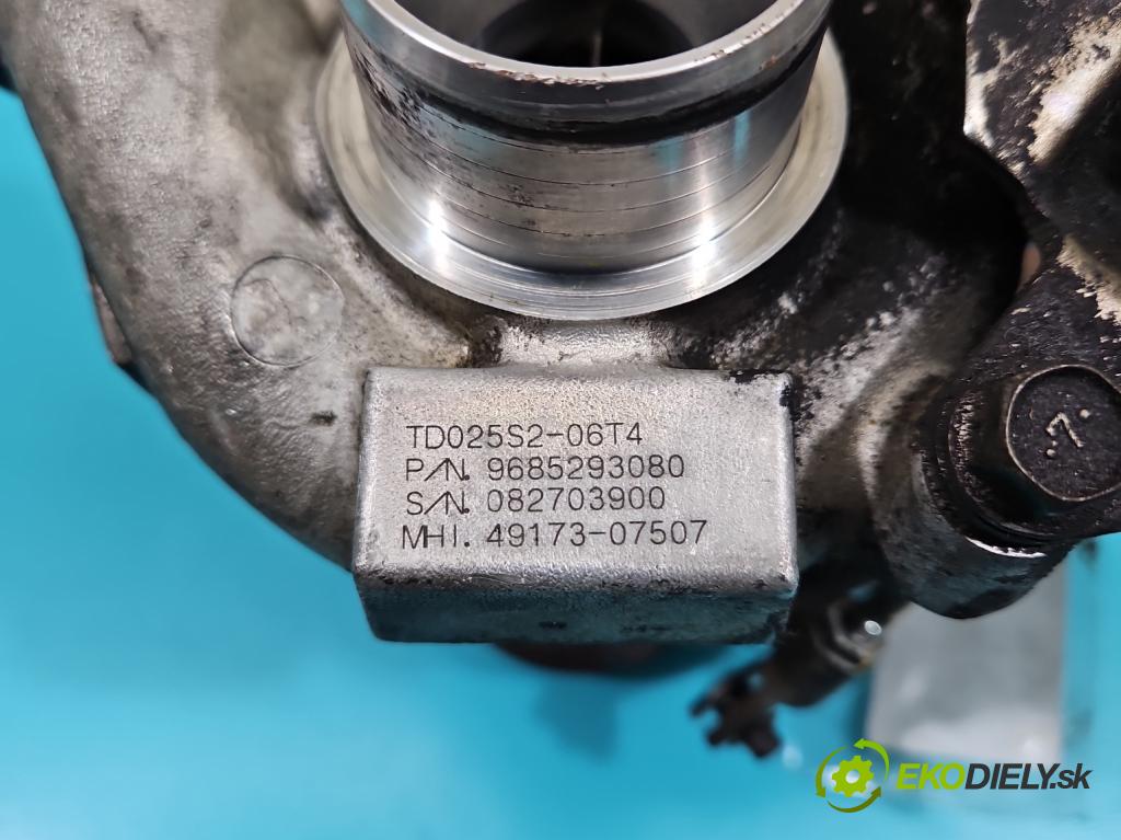 Ford Focus Mk2 2004-2011 1.6 tdci 90 hp manual 66 kW 1560 cm3 5- Turbodmychadlo 49173-07507 (Turbodúchadla (kompletní))