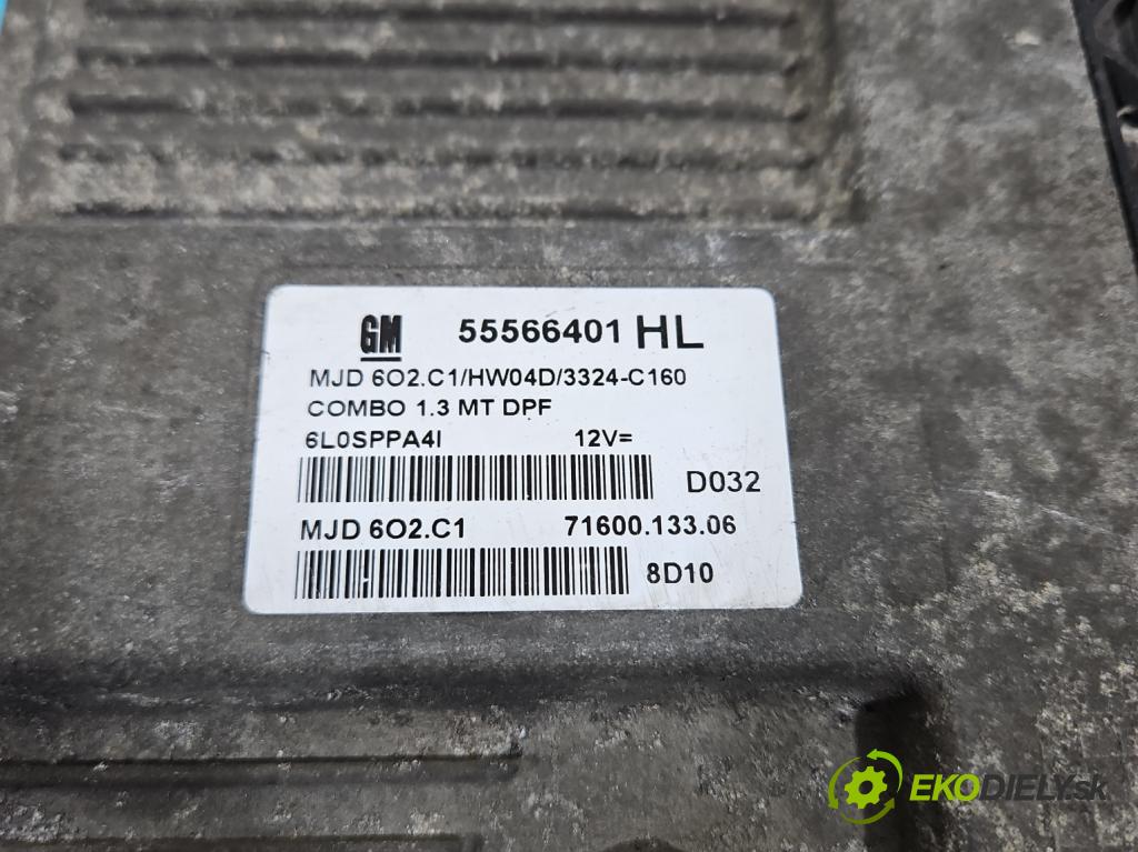 Opel Combo C 2001-2011 1,3.0 cdti 75 HP manual 55 kW 1248 cm3 5- riadiaca jednotka motora 55566401HL