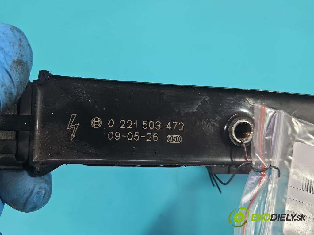 Opel Corsa D 2006-2014 1.2 16V 80 HP manual 59 kW 1229 cm3 5- cievka zapaľovacia 0221503472 (Zapaľovacia cievka)