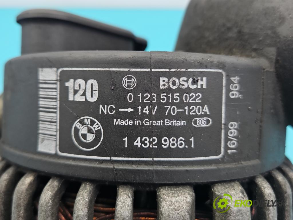Bmw 3 E46 1998-2007 2.0 R6 150 HP manual 110 kW 1991 cm3 4- Alternator 0123515022 (Alternátor)