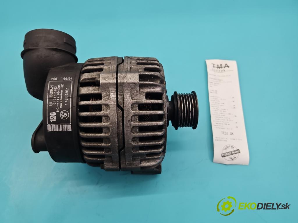 Bmw 3 E46 1998-2007 2.0 R6 150 HP manual 110 kW 1991 cm3 4- Alternator 0123515022 (Alternátor)