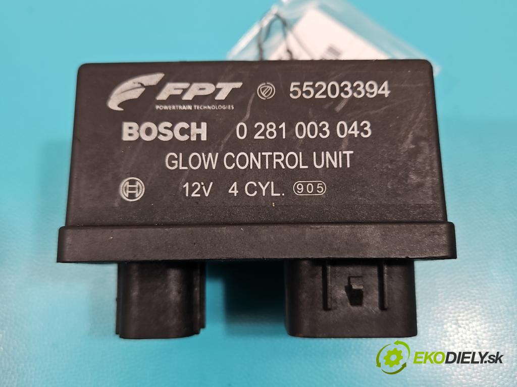 Fiat Doblo II 2010- 2.0 jtd 135 HP manual 99 kW 1956 cm3 5- Relé: svíčky: zařicích: 55203394 (Relé)