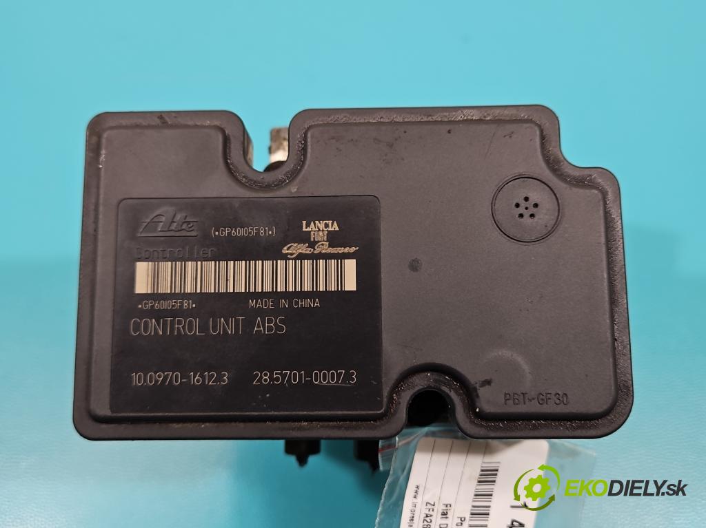 Fiat Doblo II 2010- 2.0 jtd 135 HP manual 99 kW 1956 cm3 5- čerpadlo abs 51888857 (Pumpa ABS)