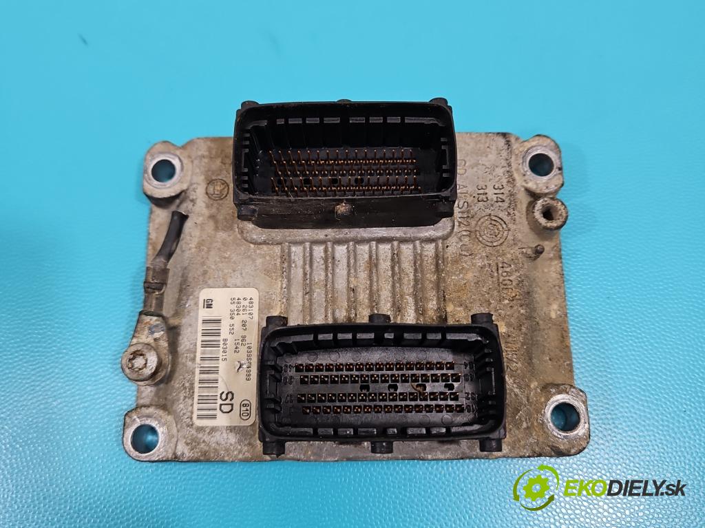 Opel Corsa C 2000-2006 1.2 16V 75 HP manual 55 kW 1199 cm3 5- riadiaca jednotka motora 55350552