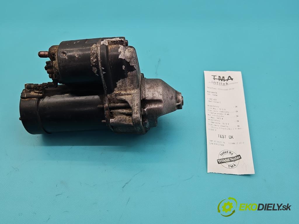 Opel Corsa C 2000-2006 1.2 16V 75 HP manual 55 kW 1199 cm3 5- štartér 09115191 (Štartér)