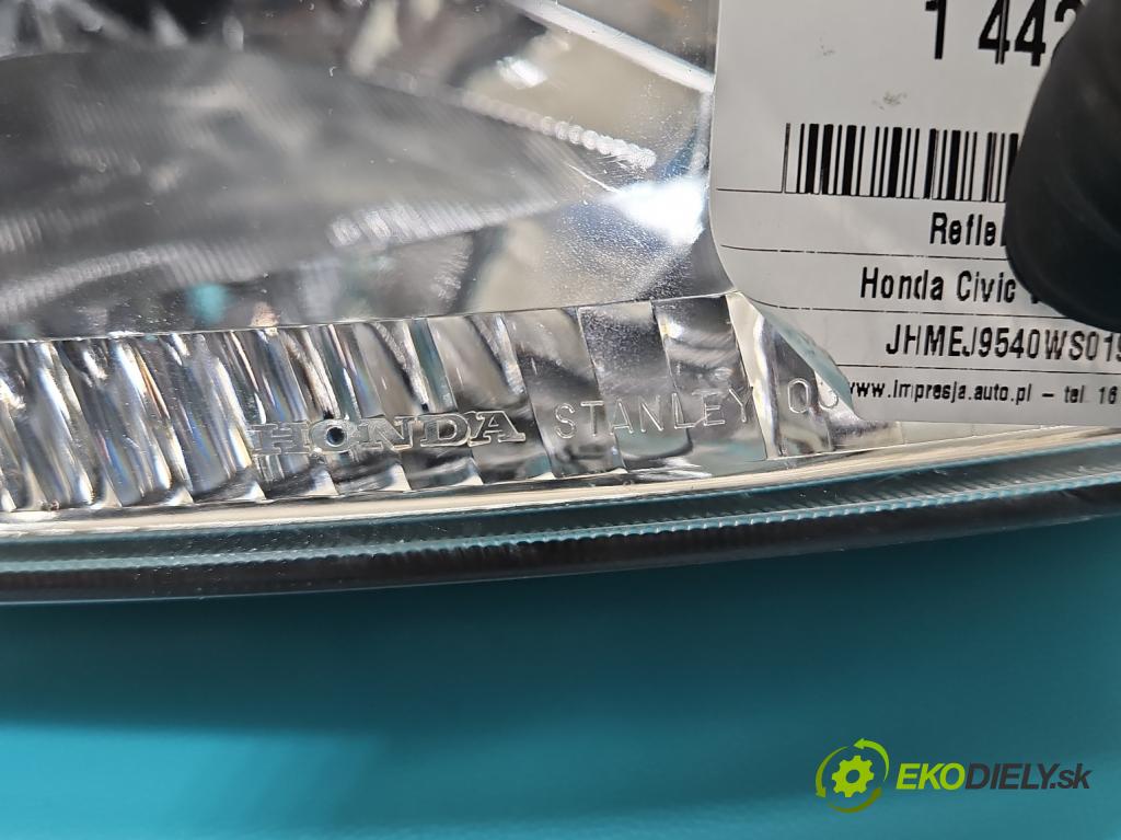 Honda Civic VI 1995-2001 1.4 16V 90 HP manual 66 kW 1396 cm3 4- Reflektor: pravý  (Svetlo predné pravé)