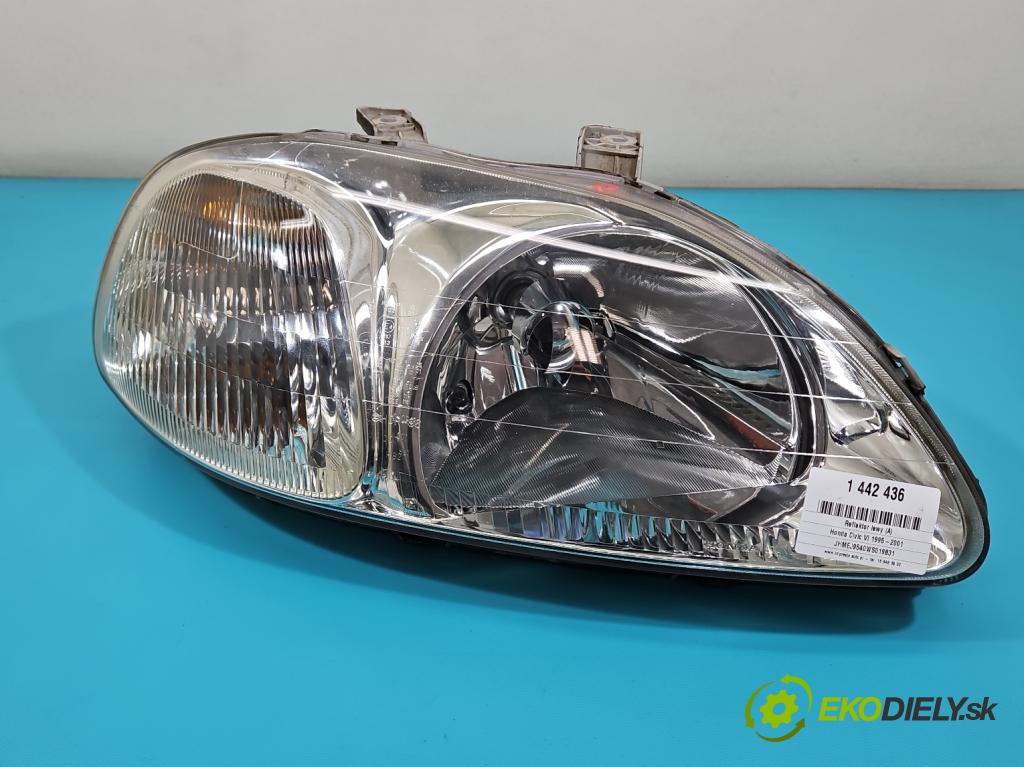 Honda Civic VI 1995-2001 1.4 16V 90 HP manual 66 kW 1396 cm3 4- Reflektor: pravý  (Svetlo predné pravé)