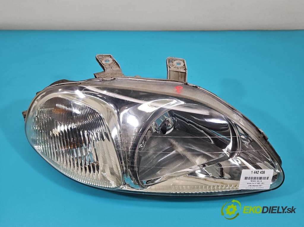 Honda Civic VI 1995-2001 1.4 16V 90 HP manual 66 kW 1396 cm3 4- Reflektor: pravý  (Svetlo predné pravé)