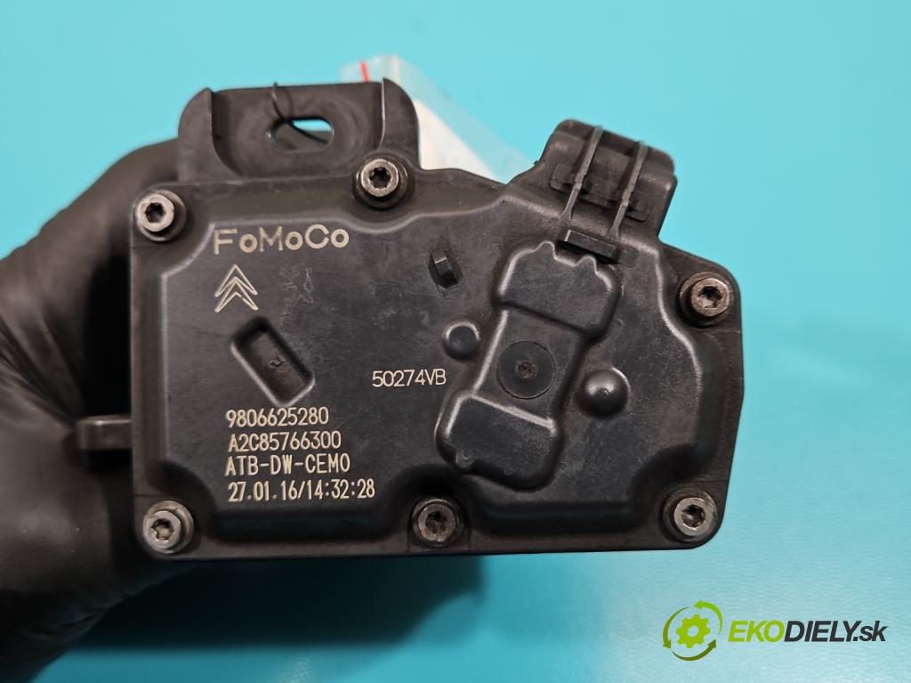 Peugeot 508 2010-2018 2.0 hdi 150 HP manual 110 kW 1997 cm3 4- klapka 9806625280 (Škrtiaca klapka)