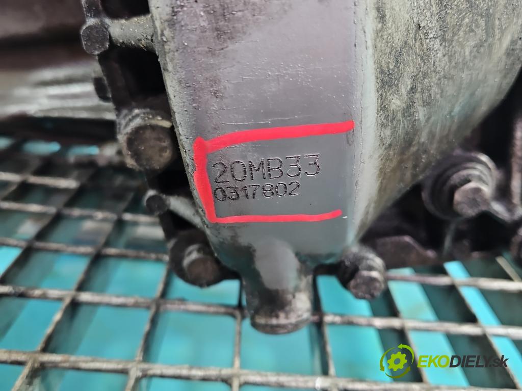 Peugeot 508 2010-2018 2.0 hdi 150 HP manual 110 kW 1997 cm3 4- prevodovka stupeň,rýchlosť manual 20MB33