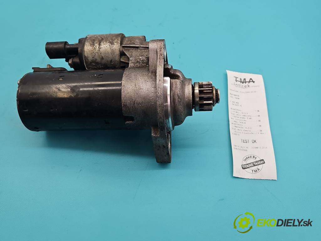 Vw Golf VI 2008-2013 1.6 tdi 105 HP manual 77 kW 1598 cm3 5- štartér 02Z911024 (Štartér)